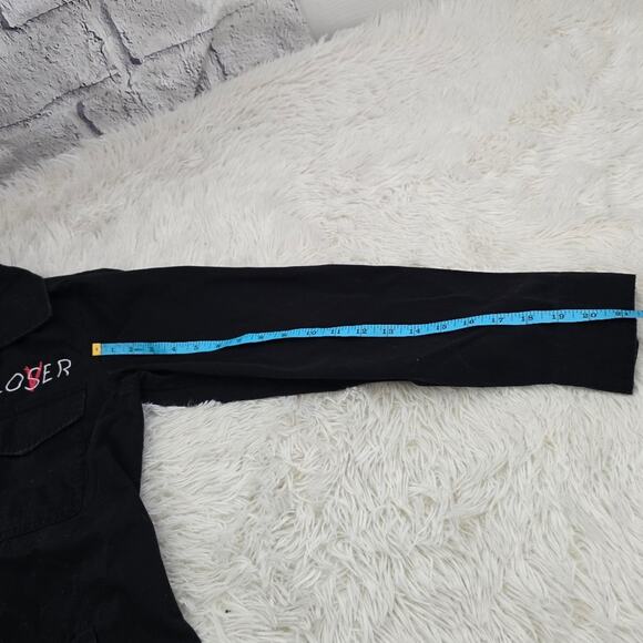 Pennywise It Two Cargo Trenchcoat Style Button Up Loser Shacket Men's Large - Picture 11 of 12